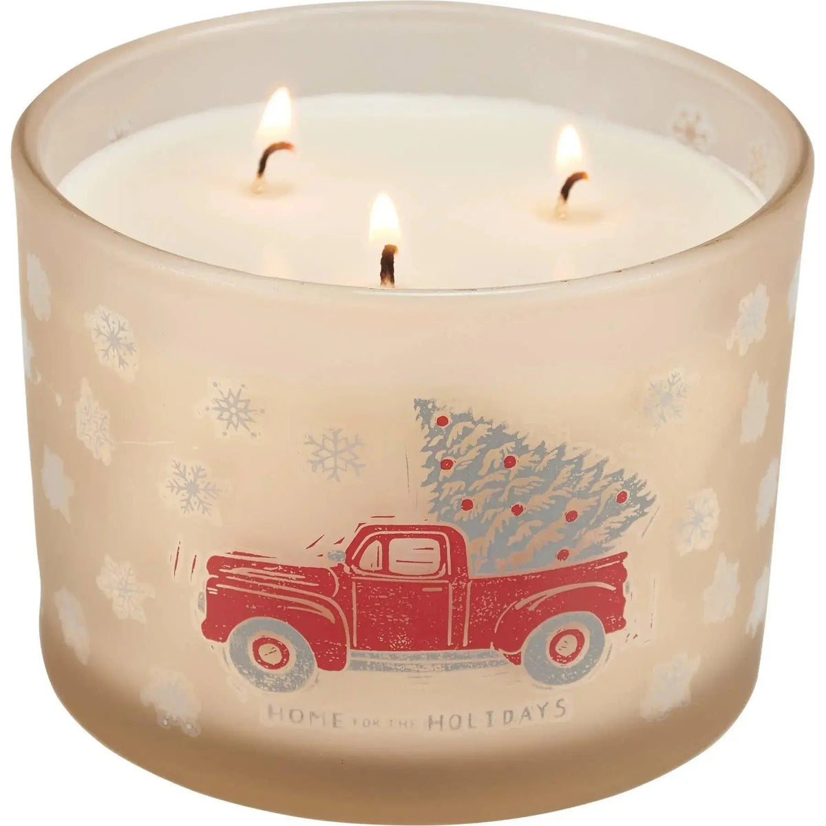 Home For The Holidays Red Truck - Peppermint Scented Christmas Candle