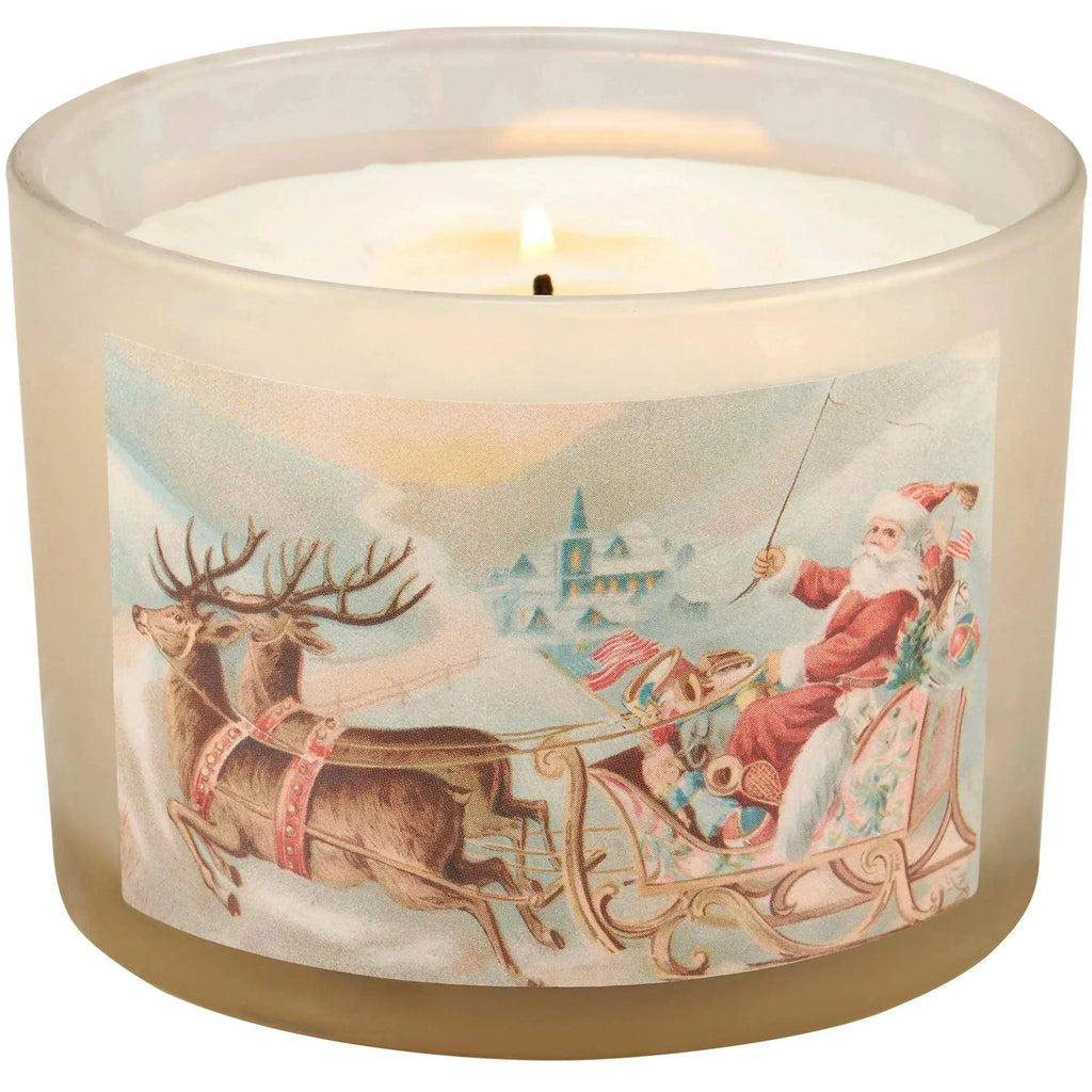 Santa Sleigh Candle