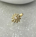 Gold Flower Adjustable Ring